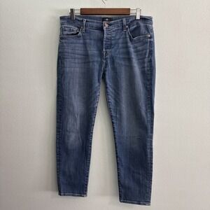7 For All Mankind Jeans Womens Size 30 X 26  Josefina Skinny Button Fly